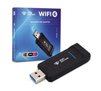 WiFi Nation WiFi 6 AX1800 2T2R, puce USB 3.0 : RTL8832AU, adaptateur de dongle WiFi | adaptateur de carte réseau sans fil Gigabit 802.11ax | 5 GHz/2,4 GHz | Sécurité réseau WPA3 | Windows 7/10/11