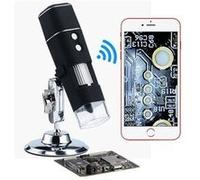 Wifi professionnel usb microscope numérique 8 led 2mp 1000x microscope électronique avec endoscope 1080p G