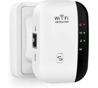 WiFi Repeater WiFi Booster 300Mbps 2.4GHz Wireless Extender Network Signal Amplifier Have AP/RP and WPS Function, Compatible with All Internet Box