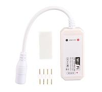 WiFi RVB LED Strip Controller Smartphone App Control DC12 24V For Home Theatre Lighting White Plastic 17g