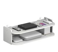 WiFi Shelf, Wall Mount, Projector, No Drill Wireless Router Heat Dissipation Rack, Multifunctional Storage Organizer for Set Top Boxes, Routers, Game Consoles, Cable Management, Space Saver