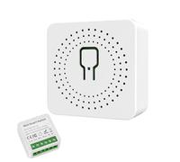 Wifi Smart Button, Circuit Breaker with Timer, 3.5x1.5 Inch Portable with Flame-Retardant Build, Authentic Intelligent Controller, Modern Interface with Style, Home Kitchen for Bedroom Living Room