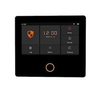 WiFi Smart Home Kit d'alarme antivol Système de Protection sécurité sans Fil Écran Tactile IPS Intégré 10 Langues Simple Sûr(Set-E 8Kit)