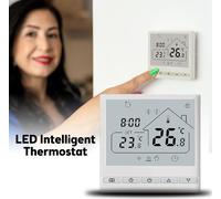 Wifi Smart Thermostat 5+2 Programmable 16A Chauffage électrique Tuya Voice Control Thermostat DIY Installer Écran LCD Contrôleur de température intelligent Thermostat numérique compatible avec Alexa e