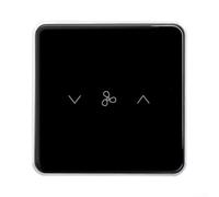 WiFi Smart Ventilateur de plafond Interrupteur 5 vitesses Commande vocale | 5 vitesses réglables, flux d'air idéal, contrôle à distance par application, compatible avec Alexa, climat confortable