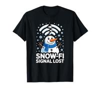 WiFi Snow-FI Signal Lost Funny Winter Pun Apparel Snowman T-Shirt
