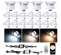 WIFI Spot Terrasse Exterieur Encastrable CCT (3000K à 6000K), Ø45mm 12V Mini Spot Led Spot Extérieur Encastrable, Etanche IP67, Spot Led pour Terrasse Fonctionne avec Alexa Google Home(20pcs)