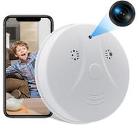 WiFi Spy Hidden Camera, Mini Hidden Camera WiFi Spy Smoke Detector HD 1080P with Night Vision and Motion Detection