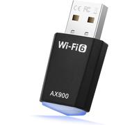 WiFi Stick USB WiFi 6 USB WiFi Stick for PC Key Dongle Wireless PC Adapters AX900Mbs Dual Band 5GHz/2.4GHz Network Driver Built-in Compatible with Windows 11/10/8.1/8/7