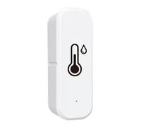 WiFi Temperature Humidity Sensor - 2.76 Inch Smart Home Monitor Device | ABS Wireless Climate Sensor - Duâl Mode Connection No Wiring for Home Office Room Monitoring
