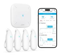 WiFi Thermomètre Hygromètre Intérieur, Smart Moniteur de la Température et de l'Humidité avec Alertes sur l'App, Exportation Gratuite des Données Stockées, Compatible avec Alexa, STH55