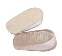 Wiftly 1 paire de demi-semelle intérieure surélevée en gel - Talons invisibles pour hommes et femmes - Unisexe - Pour le quotidien et le travail, Beige pour femme, 1.5 CM