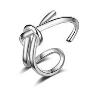 Wiftly Bague réglable en argent sterling 925 pour femme et fille