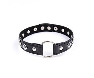 wiftly Colliers - Messieurs Bondage Corps - Collier avec rivets en cuir PU Jeux de rôle des esclaves col Gay S & M fétiche réglable esclaves Sex Plaisir