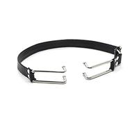 wiftly Harnais Bondage Ouvrir la bouche Crochets femmes Homme PU Cuir S & M fétiche réglable sadomasochisme fétiche Jeux de rôle des esclaves col Sex Toys