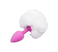 Wiftly Plug Anal Queue de balle femme homme Gay en silicone Masseur queue de renard Stimulateurs Anal Butt Erotisme pour les couples SM Bondage (B)