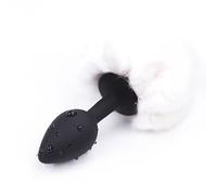 Wiftly Plug Anale Femme Gay Les avec Bulbe pileux de Queue Massager Érotisme Vibrant Silicone (3)