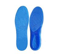 Wiftly Semelle intérieure amortissante en silicone - Gel de silice - Pour la course, le basketball, la randonnée (36-48 EU), bleu, L / EU42-48
