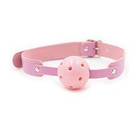 Wiftms Harness Bondage Harnais Baillon Bouche SM SEX Cuir Avec Ball gag bâillon Slave Fétichisme Jeux de Sexe Réglable (Pink)