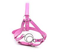 wiftms Harness Bondage set Harnais Baillon Bouche SM SEX Cuir en Double Crocking Ring Ball gag bâillon Slave Fétichisme Jeux de Sexe Réglable