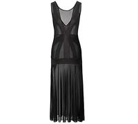 Wiftms Lingerie erothique Sexy Hot Ouverte Femmes Nuisette en Dentelle Transparent Sexy Col V Longue Robe avec String sous-vêtements Babydoll Noir Vetements de Nuit (6XL)