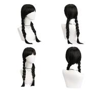 Wig 26 Inch Synthetic Black Braided Hair With None Lace For Party Cosplay Daily Use Music Festival(KW-019A)