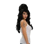 Wig Beehive Noir 1960 Costume Fantaisie Accessoire Célébrité