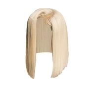 Wig Bob synthétique - Pièce de cheveux élégante, look de style naturel | Conception de capuchon réglable doux, structure de fibres légères pour la commodité de la mode pendant un usage quotidien, spec