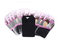 Wig cap Bonnet de perruque, filet extensible for cheveux, bonnet bas, taille unique, en nylon for(24Pieces Black)