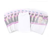 Wig cap Bonnet de perruque, filet extensible for cheveux, bonnet bas, taille unique, en nylon for(24Pieces White)