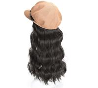 Wig Cap Bonnet de perruque for femme, bonnet octogonal, ondulé, en fibre synthétique résistante à la chaleur d'aspect naturel, adaptée une utilisation quotidienne fête(01)