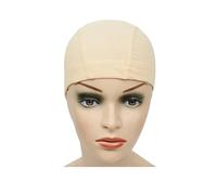 Wig cap Bonnet en for faciliter la couture des perruques, bonnet extensible nylon élastique et respirant(Beige Mesh cap s)