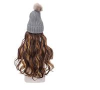 Wig Cap Cheveux Synthétiques Femmes Hiver Chaud Garder Extension De Chapeaux Perruques for Couleurs Ondulés(5)