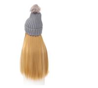 Wig Cap Cheveux Synthétiques Femmes Hiver Chaud Garder Extension De Chapeaux Perruques for Couleurs Ondulés(10)