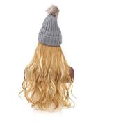 Wig Cap Cheveux Synthétiques Femmes Hiver Chaud Garder Extension De Chapeaux Perruques for Couleurs Ondulés(2)