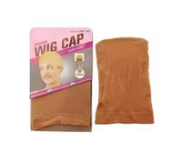 Wig cap Lot de 10 bonnets perruque en nylon ventilé, couleur chair, extensibles, for la fabrication perruques, taille unique(Dark Brown)