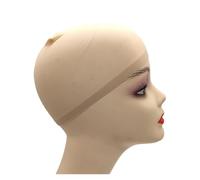 Wig cap Lot de 2 bouchons en nylon Stocki(Beige)