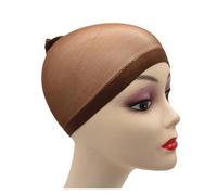 Wig cap Lot de 2 bouchons en nylon Stocki(Brown)