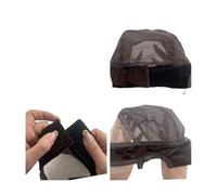 Wig Cap with Grip Band for Keeping Wigs in Place, More Full Cap-wide Transparent Lace(Orange)