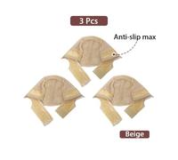 Wig Cap with Grip Band for Keeping Wigs in Place, More Full Cap-wide Transparent Lace(Pink)