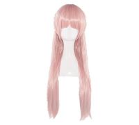 Wig For 75cm Wotaku ni Koi wa Muzukashii Otaku Momose Narumi Cosplay Wigs Long Orange Pink Synthetic Hair Wig + Wig Cap+ Bow Hairpin WigOnly