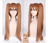 Wig for Anime APH Arthur Kirkland cosplay perruque Axis Powers Arthur Kirkland perruque de cheveux longs avec 70cm Double queues de cheval + bonnet de perruque Taille unique PL-514