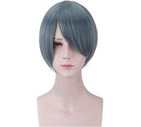 Wig for Anime Black Butler Ciel Phantomhive Perruque courte Cosplay Costume Livre de l'Atlantique Résistant à la chaleur Synthétique Cheveux Cosplay Perruques
