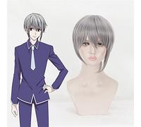 Wig for Anime Fruits panier Cosplay perruques Yuki Souma Cosplay perruque résistant à la chaleur synthétique perruque cheveux Halloween carnaval fête jeu perruque