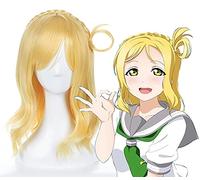 Wig for Anime LoveLive!Sunshine!! Cosplay perruque Mari Ohara citron or perruques Halloween carnaval femmes Cosplay perruques