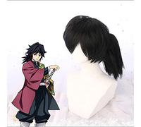 Wig for Anime S Cosplay perruques Tomioka Giyuu Cosplay perruque synthétique cheveux Halloween fête lame de démon Cosplay perruque