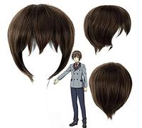 Wig for Anime SHIMONETA: Un monde ennuyeux où le concept de blagues sales n'existe pas Perruques cosplay Perruque synthétique Tanukichi Okuma Cosplay