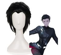 Wig for Anime Youri !!! Sur GLACE Cosplay Perruques Yuuri Katsuki Cosplay Perruque Résistant À La Chaleur Synthétique Perruque Cheveux Halloween Party Cosplay Perruque