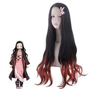 Wig for Blade Stove Gate Nidouzi Demonized Gradient Color Firework Roll Cosplay Wig Color: YN142