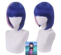 Wig for Carnival Nightlife CluI Party Dress Up Wig Assassin Wu Liuqi Cosplay Wig Coke Short Hair Mixed Blue Wig